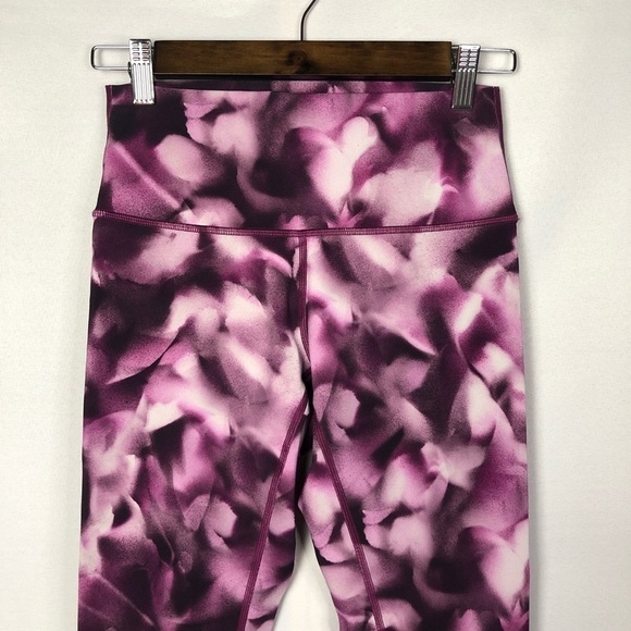 Lululemon Wunder Under Crop Hi-Rise 21" Blush Blossom Alpine White Candy Pink 6 - Picture 4 of 8